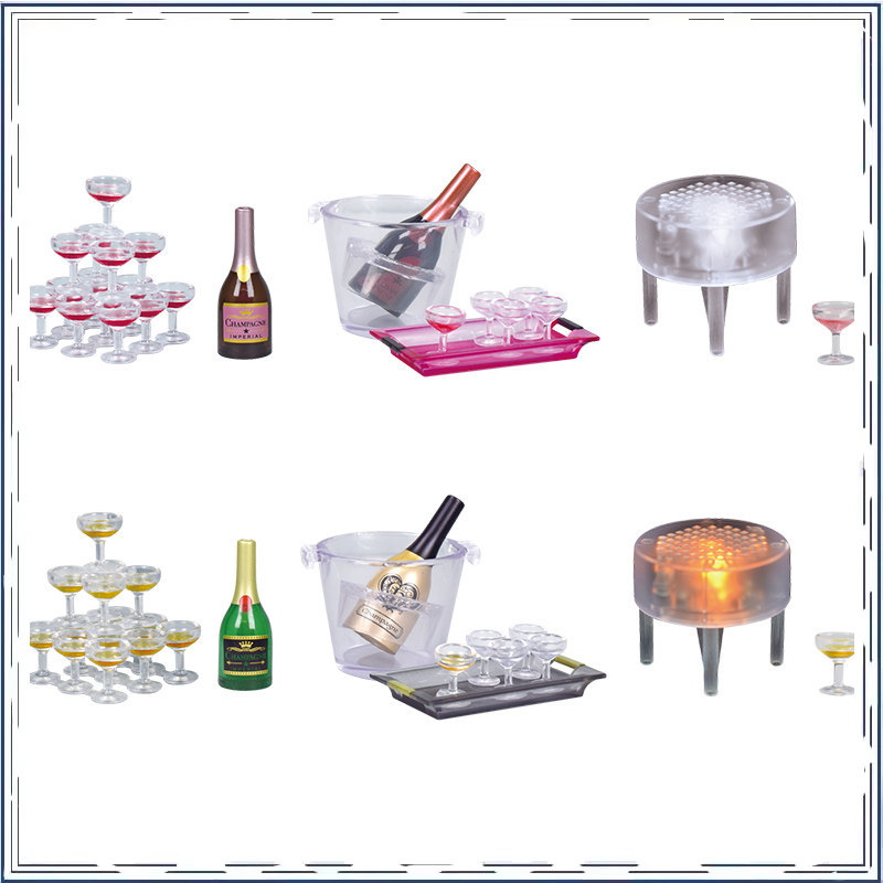 Champagne Tower Set - Миниатюрная декоративная модель башни из бокалов