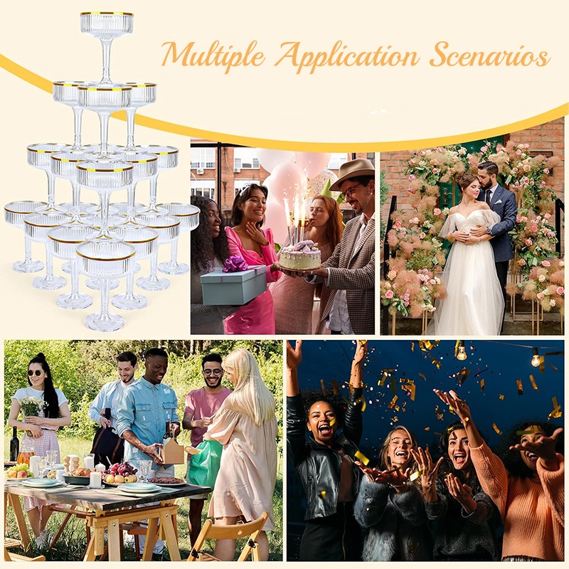 4-6 уровневая акриловая башня  – обзор и цена Champagne Tower Set