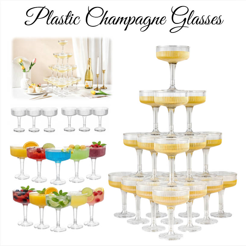 4-6-ярусная пластиковая башня  – обзор и цена Champagne Tower Set