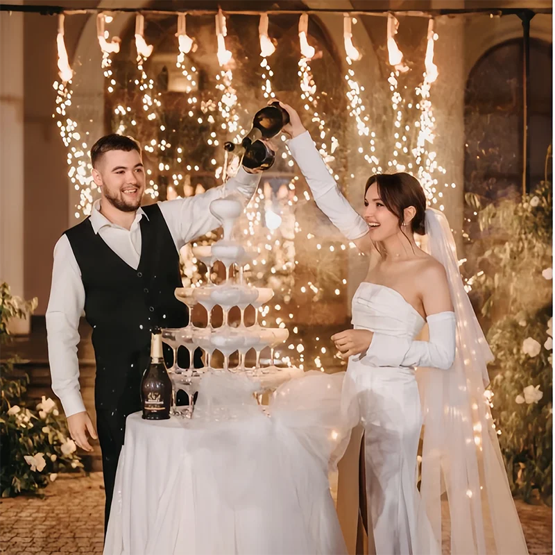 Многоярусная башня из пластико – обзор и цена Champagne Tower Set